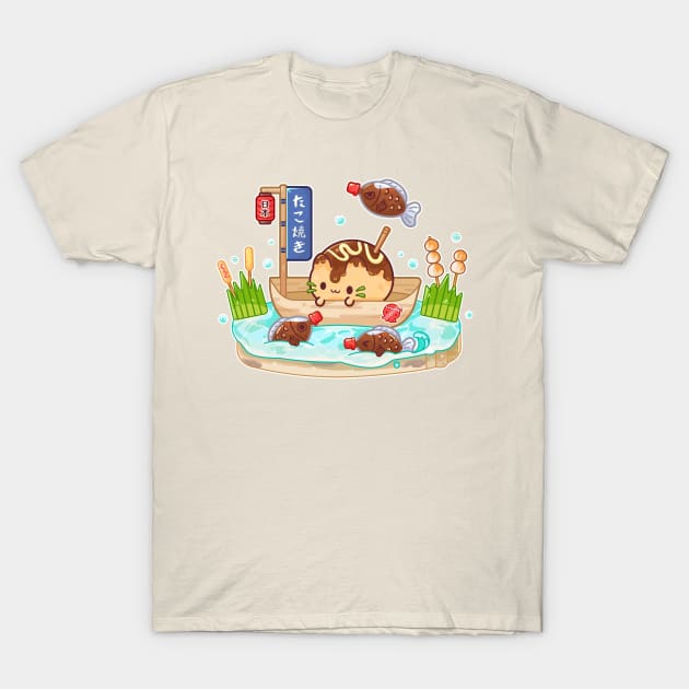 Takoyakitty T-Shirt by Kaidankuri